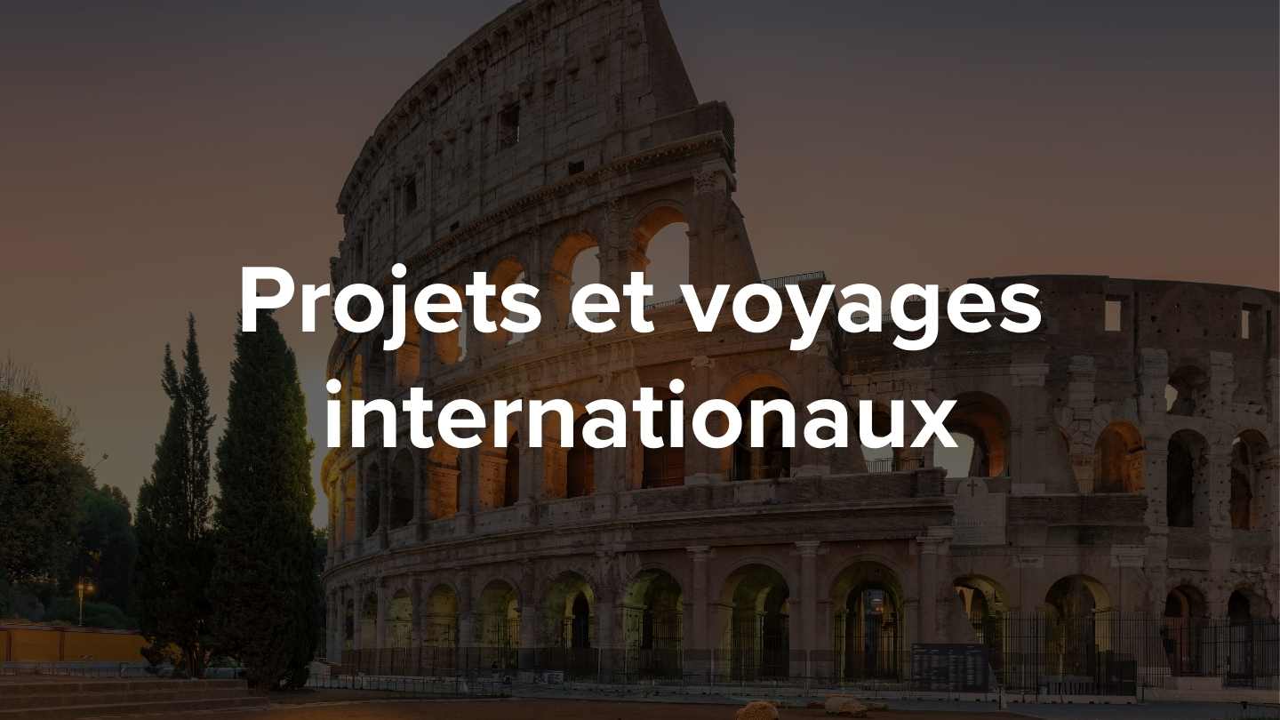 Projets et voyages internationaux